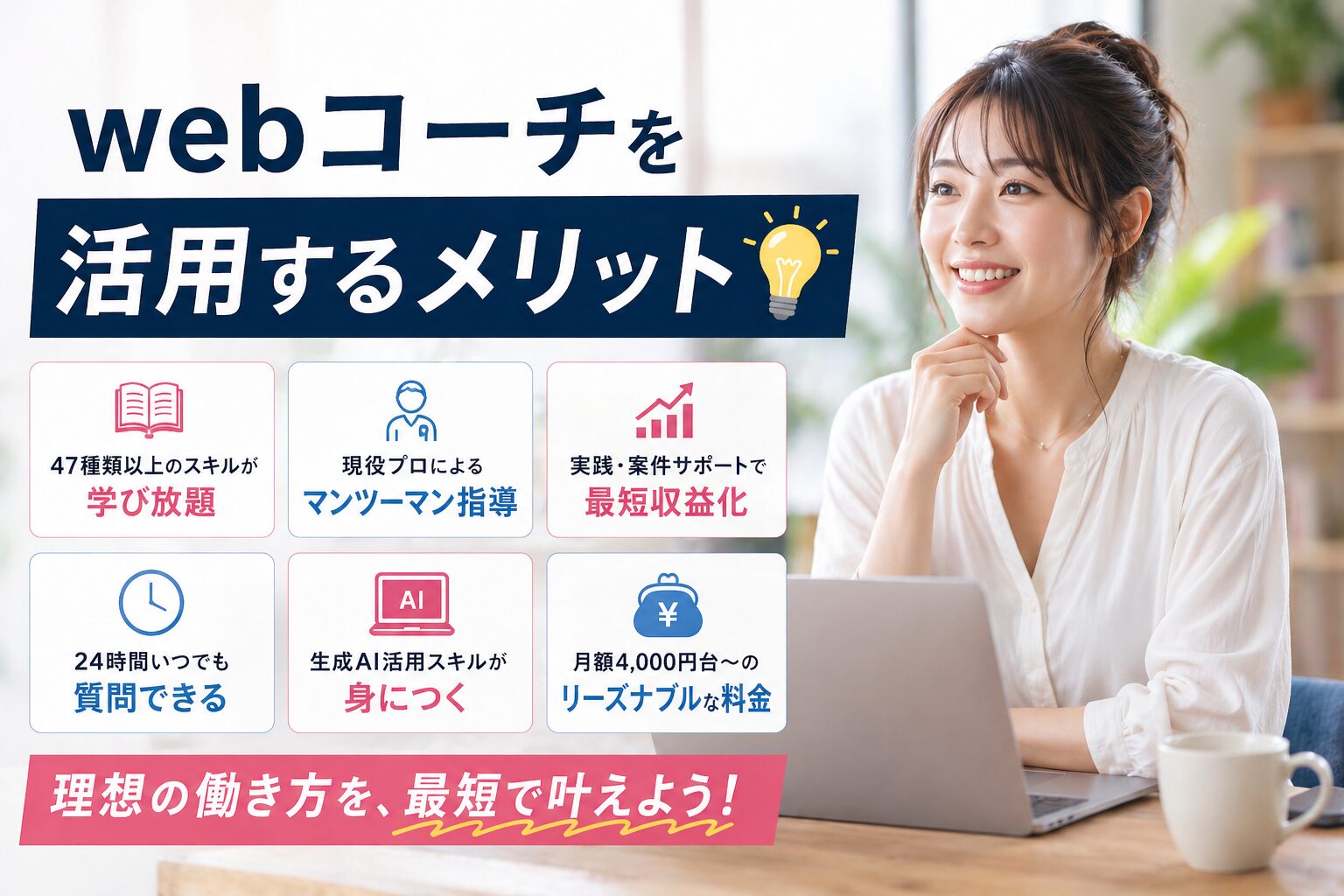 webコーチを活用するメリット💡